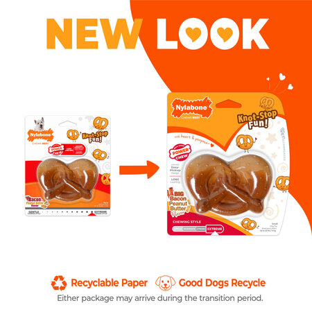 Nylabone Power Chew Pretzel Dog Chew Toy Small