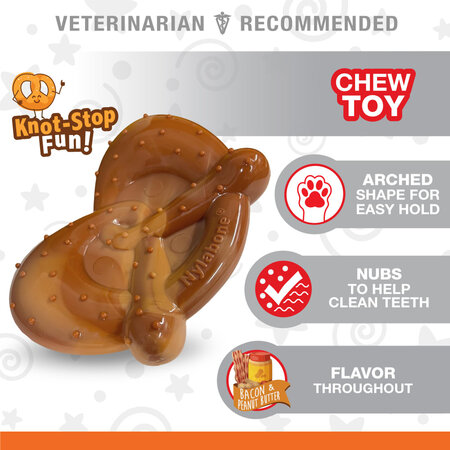 Nylabone Power Chew Pretzel Dog Chew Toy  XL