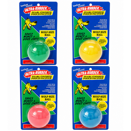 Nylabone Ultra Ball voor Middelgrote Honden – Duurzame Kauwbal met Hamsmaak