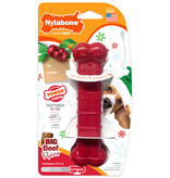 Nylabone Power Chew Holiday Bone Medium Beef – Het perfecte kerstcadeau voor krachtige kauwers