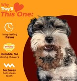 Nylabone Strong Chew Textured Ring – Rund & Kip Small/Medium (Real Taste)