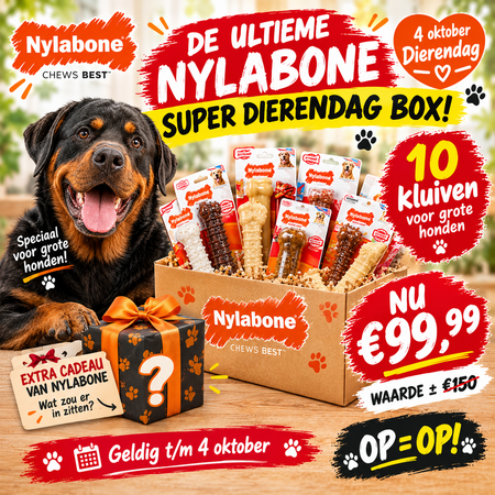 Nylabone DE ULTIEME NYLABONE SUPER DIERENDAG BOX!