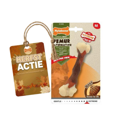 Nylabone Nylabone Extreme Chew Femur Bone Medium – Extra Sterk Kauwbot voor Honden – NFR001