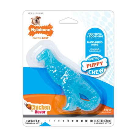 Nylabone Puppy Chew Dental Dino Small – Kauwplezier voor puppy's