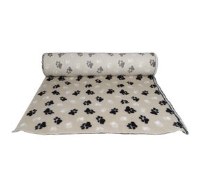 De-Tail Vetbed Beige met pootjes  150 cm breed met antislip per strekkende meter