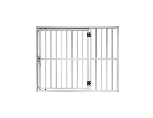 Hundos Aluminium paneel met deur links, 4 maten
