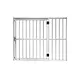 Hundos Aluminium paneel met deur links, 4 maten