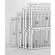 Hundos Aluminium paneel met deur links, 4 maten