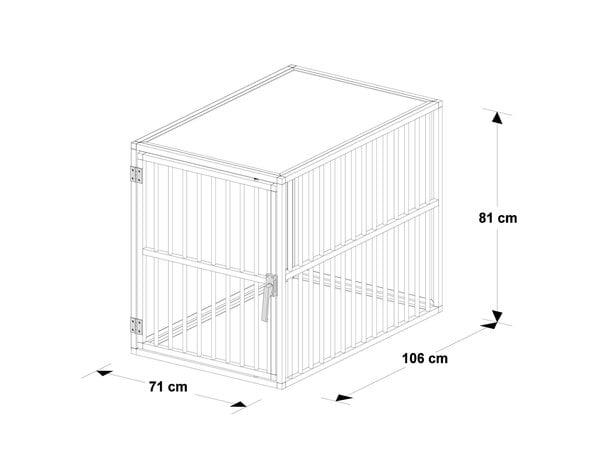 Hundos Hondenbench model DK maat L rechts