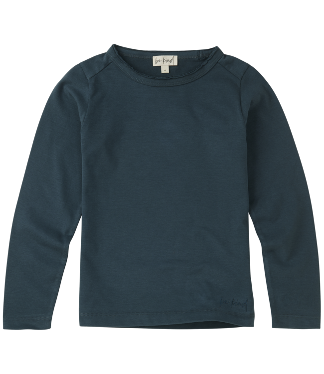 Be Kind Pete Petrol Longsleeve // KIDS // Blue