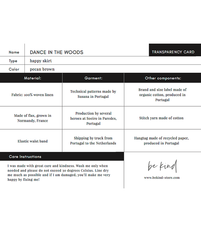 Be Kind Dance in the Woods - Rokje