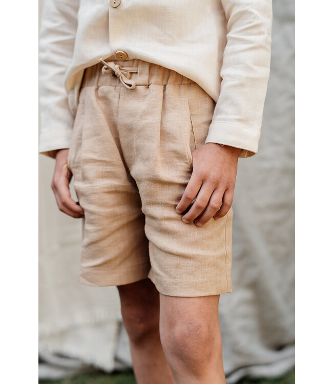 Be Kind Steady Sand // KIDS // Linnen Korte Broek