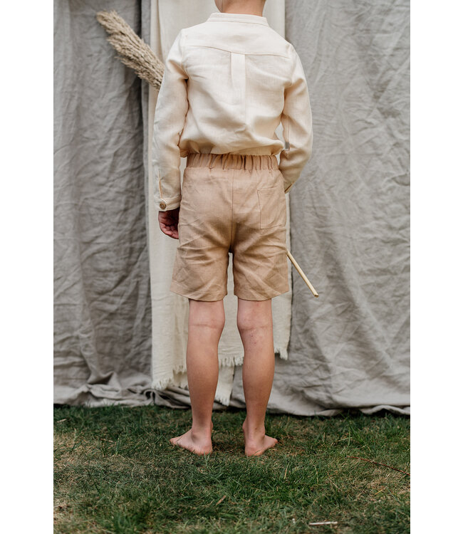 Be Kind Steady Sand // KIDS // Linnen Korte Broek