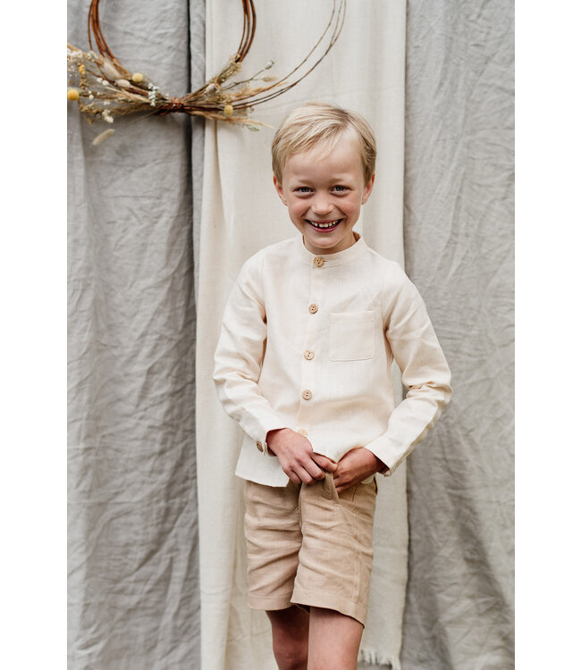 Be Kind Steady Sand // KIDS // Linnen Korte Broek