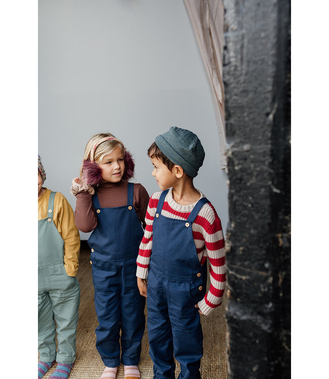 Be Kind Sammy Salopette // KIDS // Biologisch Katoen // Midnight Blauw