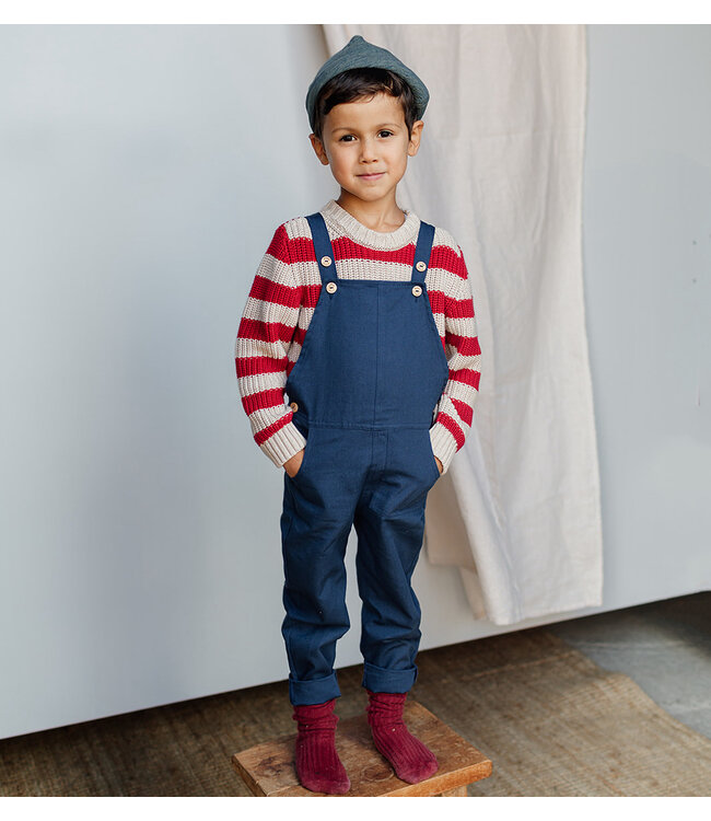 Be Kind Sammy Salopette // KIDS // Biologisch Katoen // Midnight Blauw