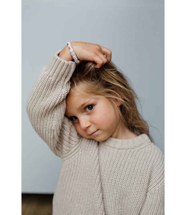 Be Kind Skylar Sweater // KIDS // Biologische Katoen // Latte Beige