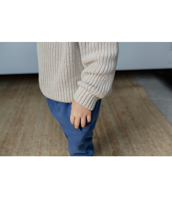 Be Kind Skylar Sweater // KIDS // Biologische Katoen // Latte Beige