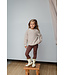 Be Kind Skylar Sweater // KIDS // Biologisch Katoen // Strepen Latte Red