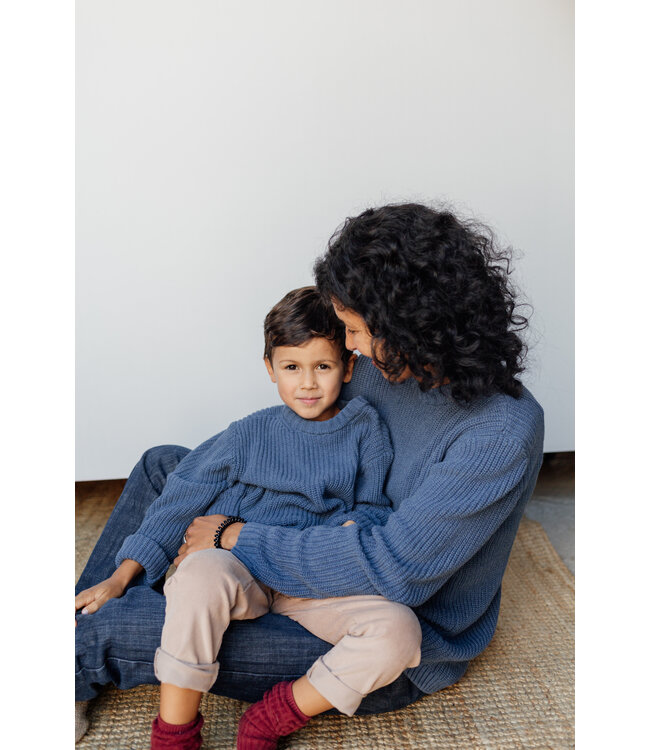 Be Kind Skylar Sweater // UNI // Biologisch Katoen // Ocean