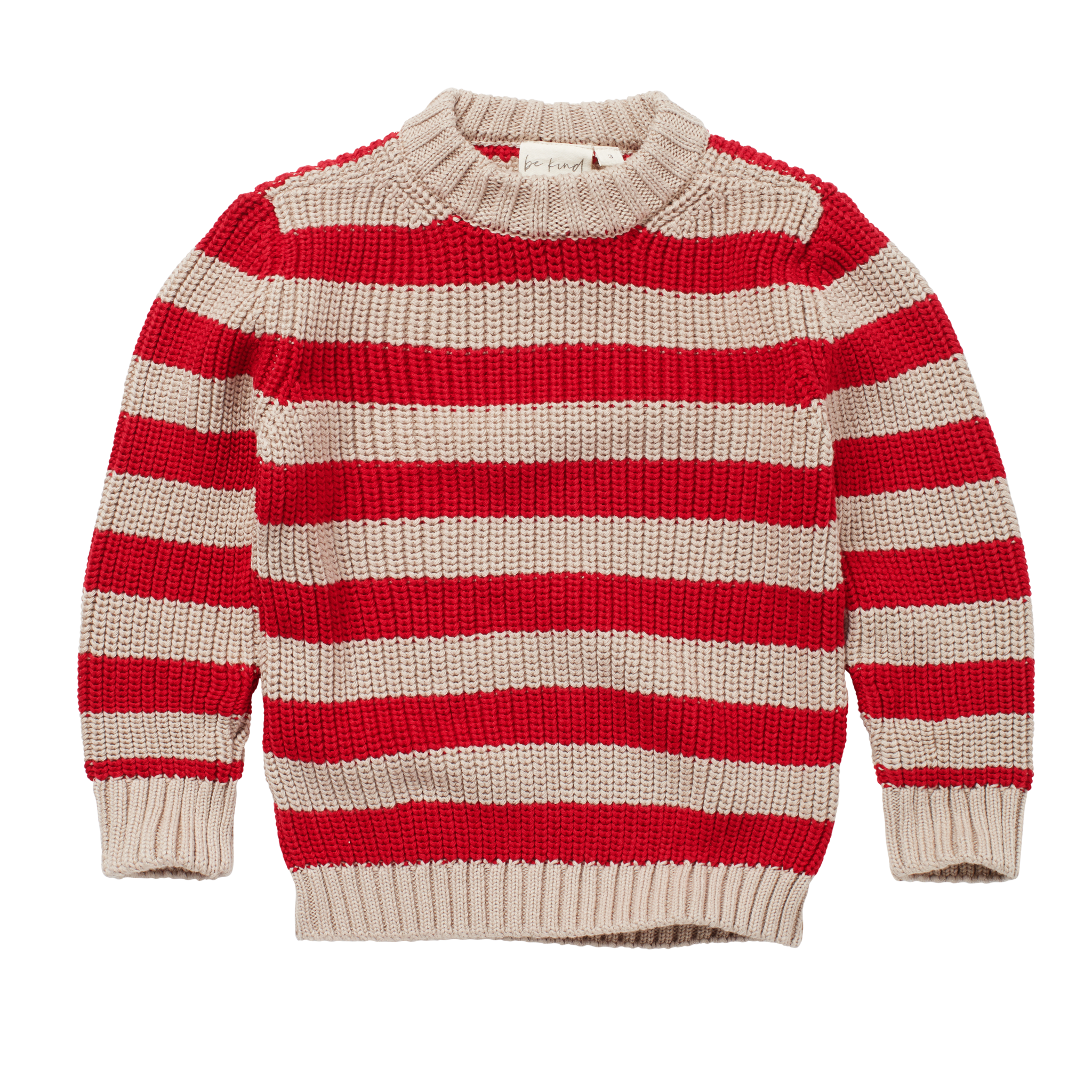 Skylar Sweater - Heavy Knit - Cotton | Striped - Be Kind
