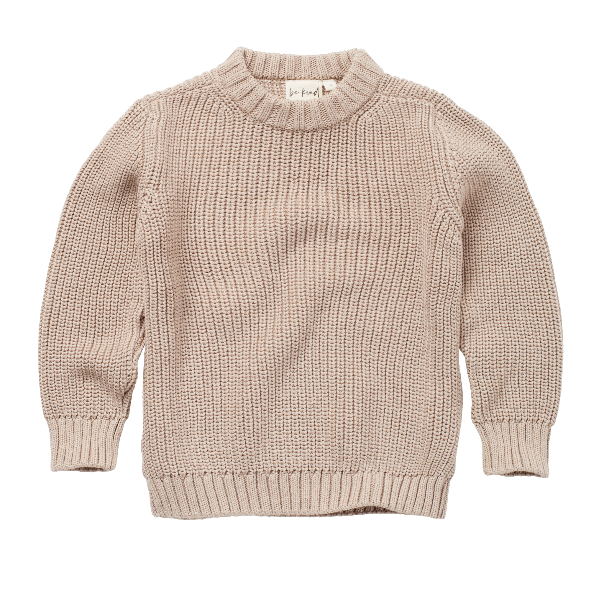 Toelating Briesje Uitgaan van Skylar Sweater - Heavy Knit - Organic Cotton | Latte - Be Kind