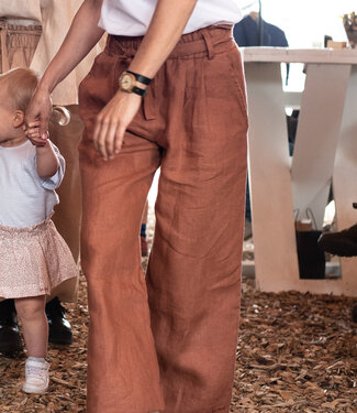 Be Kind Fem Broek // WOMEN // Linnen // Pecan Brown
