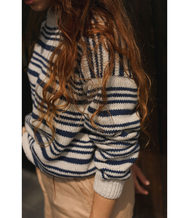 Be Kind Stripe Lily Sweater // Women // Organic Merino Wool