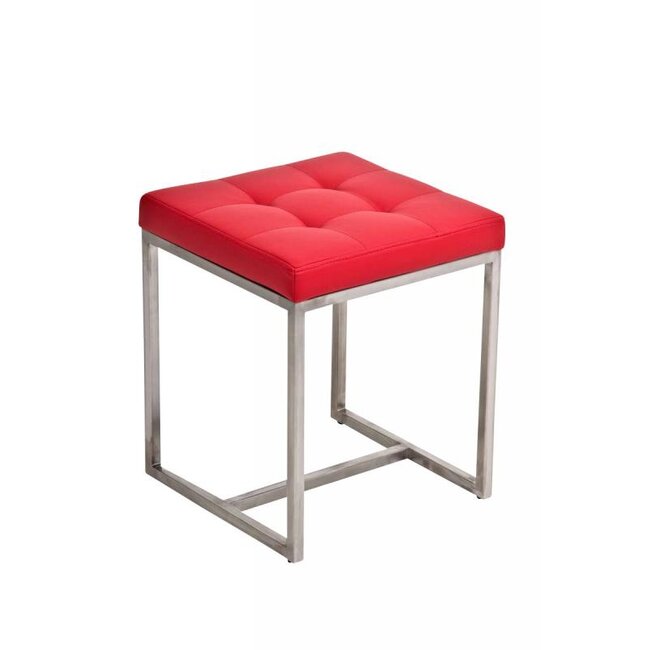 Sitzhocker Barci Kunstleder rot