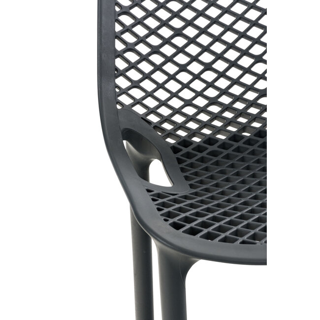 Barhocker Air Kunststoff Grau