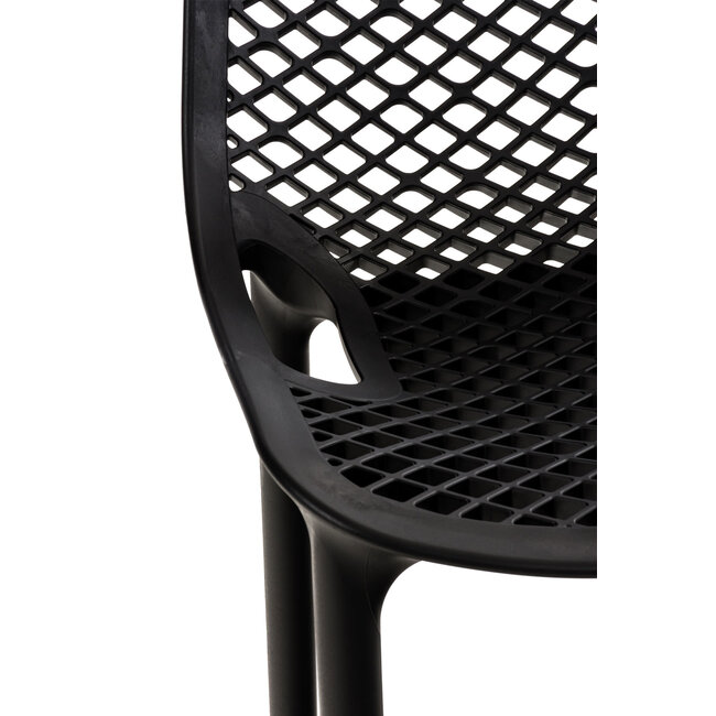 Barhocker Air Kunststoff Schwarz