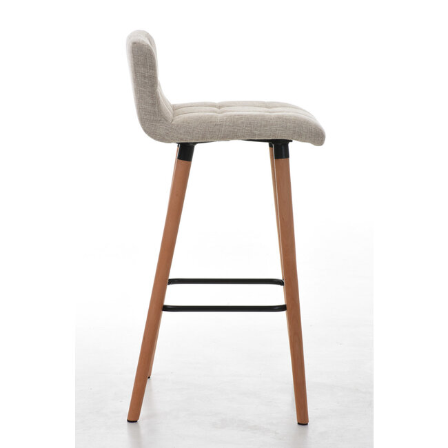 Barhocker Lincoln Stoff Creme