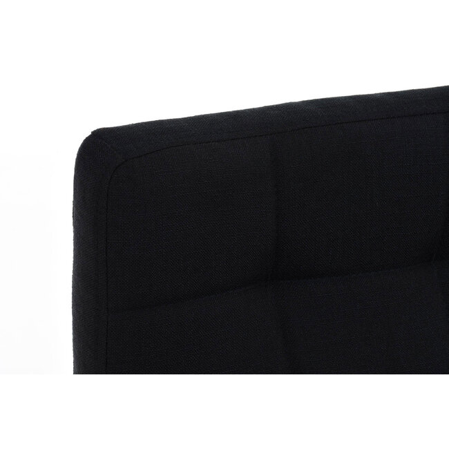 Barhocker Lincoln Stoff Schwarz