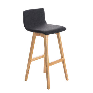 CLP Barhocker Taunus Stoff Grau