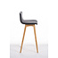Barhocker Taunus Stoff Grau