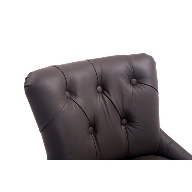 Barhocker Lakewood Echtleder Braun