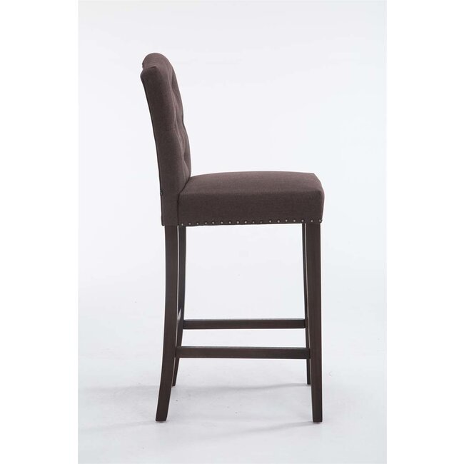 Barhocker Louise Stoff Braun