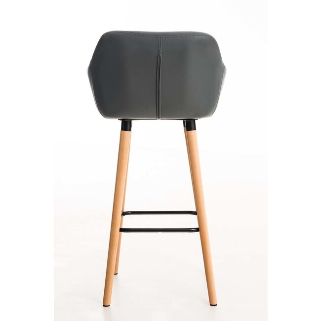 Barhocker Grant Kunstleder Grau