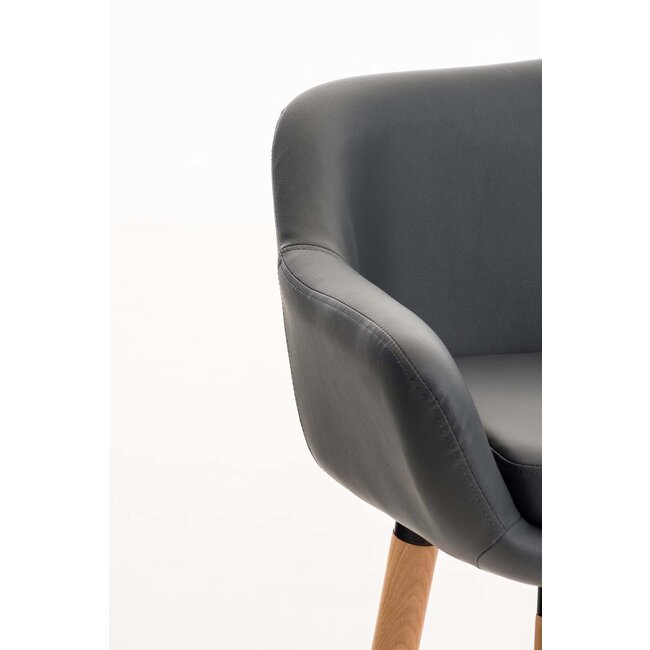 Barhocker Grant Kunstleder Grau