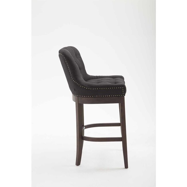 Barhocker Lakewood Stoff Schwarz