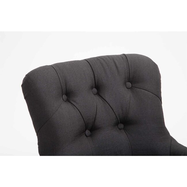 Barhocker Lakewood Stoff Schwarz