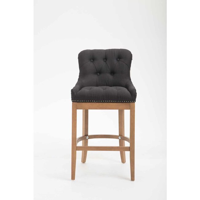 Barhocker Lakewood Stoff Schwarz