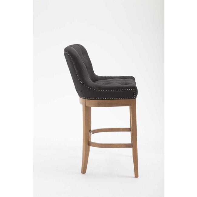 Barhocker Lakewood Stoff Schwarz