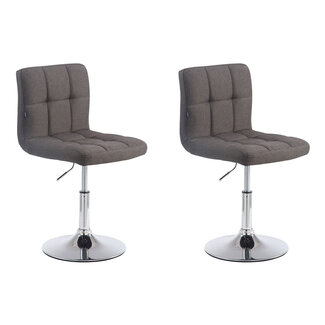 CLP 2er Set Lounger Palma V2 Stoff Grau