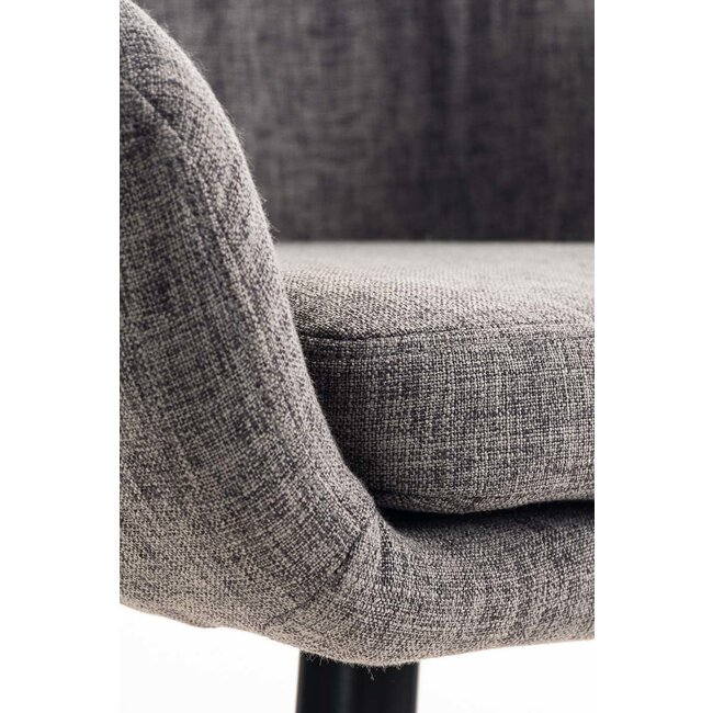 2er Set Barhocker Grant Stoff Grau