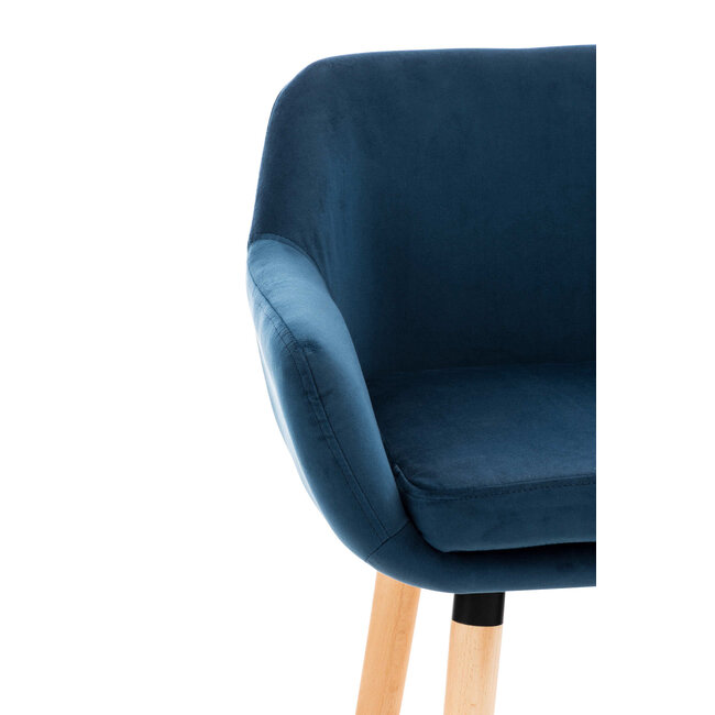 Barhocker Grant Samt Blau