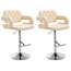 CLP 2er Set Barhocker Dublin Kunstleder Creme
