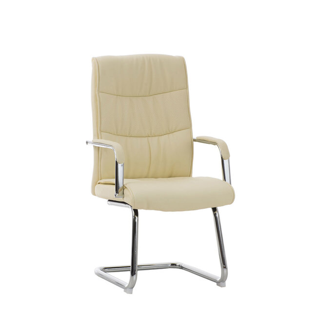 Besucherstuhl Caro Kunstleder Creme