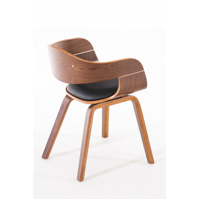 Besucherstuhl Kingston Holz/Kunstleder