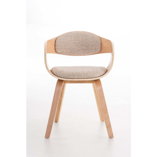 Besucherstuhl Kingston Holz/Stoff